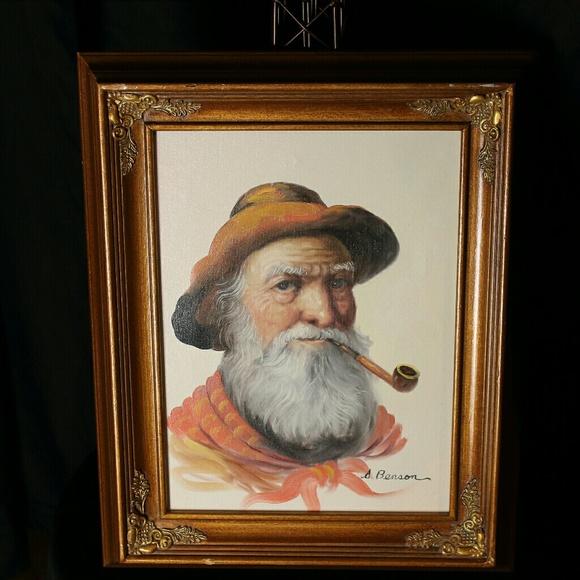 Benson Rare Oil Canvas Painting Reproduction - Picture 2 of 4